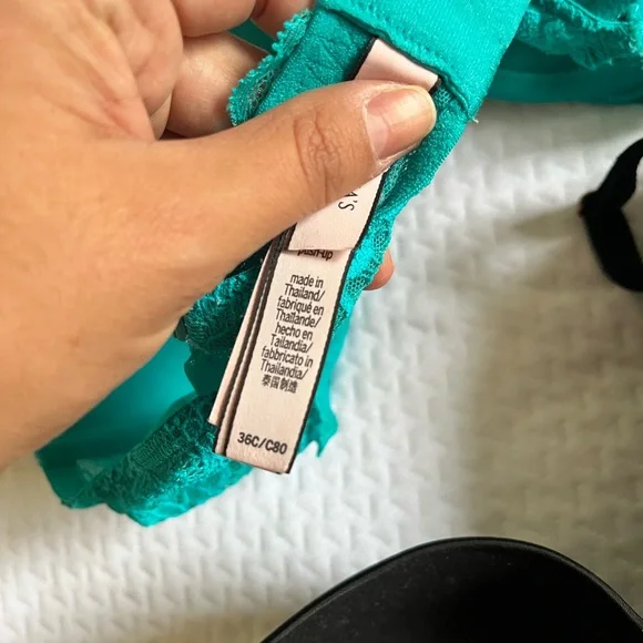 Victoria Secret Dream Angels Bra Set - Teal and Tan - Picture 4 of 4